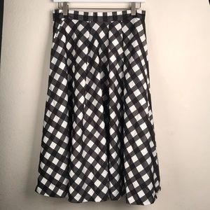 Talbots Formal Buffalo Plaid Full Skirt NWT!